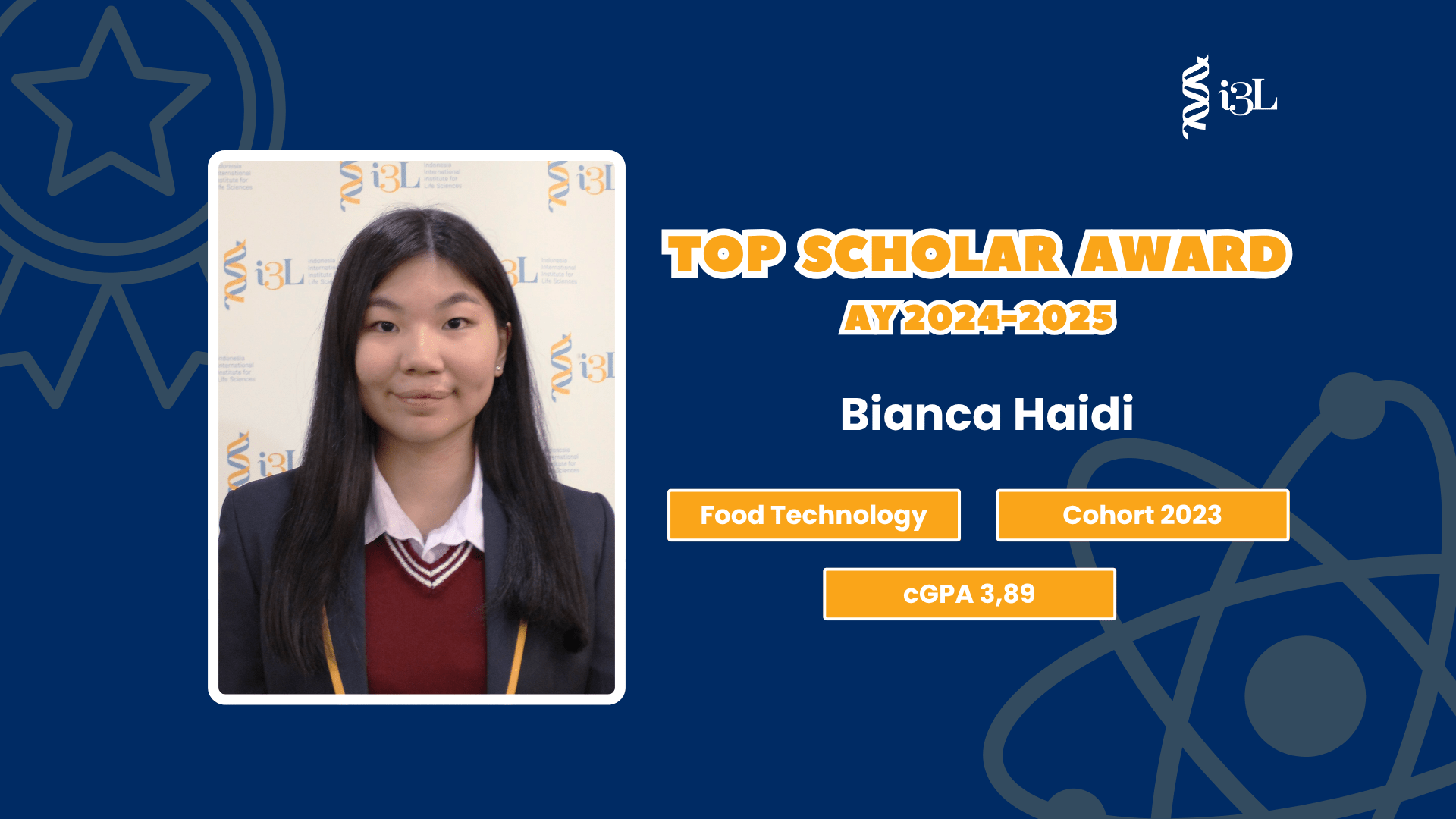 i3l top scholar awardees bianca